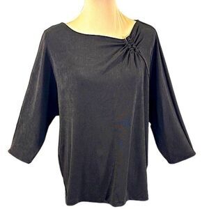 Chico's Travelers Top Size 2 (12) NWOT Dolman Sleeve